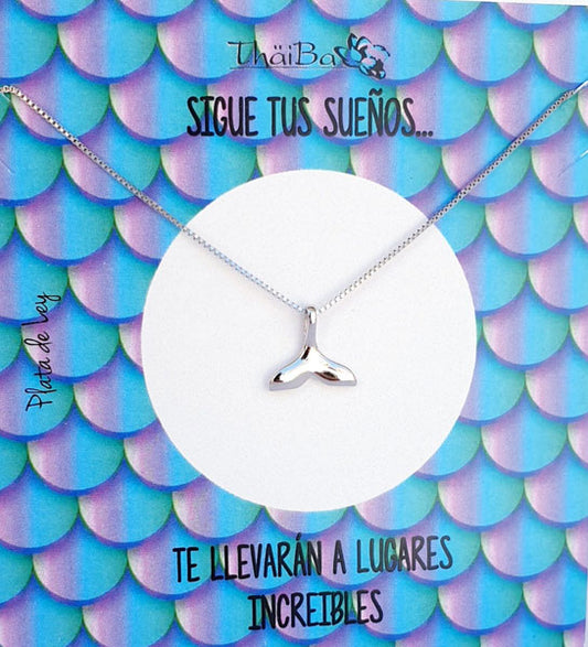 Joyas Con Mensaje - Coll734 Collar Colal De Sirena - Senora