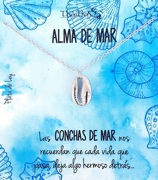 Joyas Con Mensaje - Coll719 Collar Concha De Mar - Senora