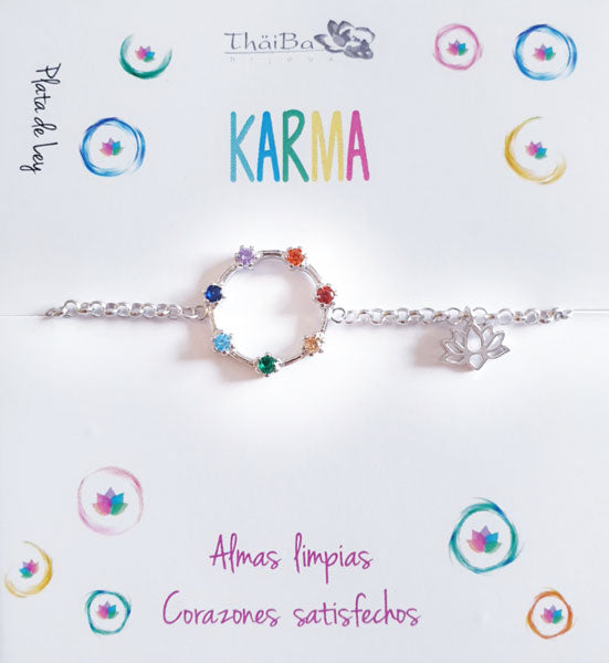Joyas Con Mensaje - Pul1958 Pulsera Karma Color - Senora