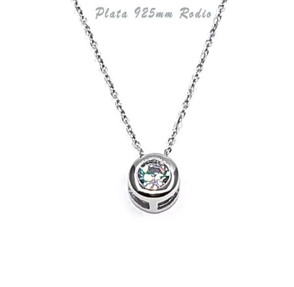 Gargantilla Plata - 04098 Collar Chaton Circonita - Senora
