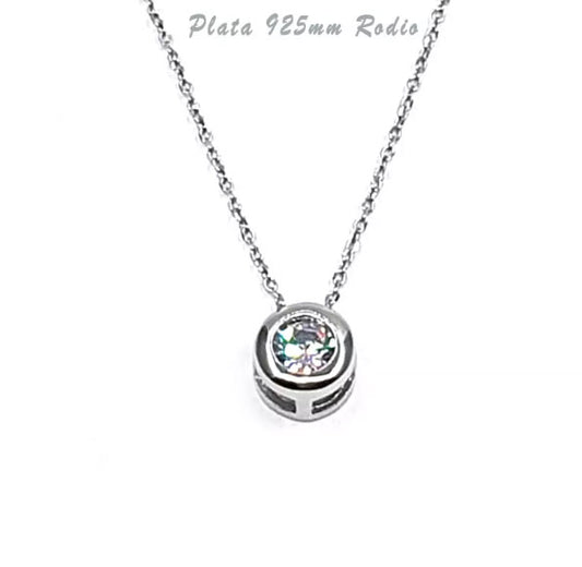 Gargantilla Plata - 04098 Collar Chaton Circonita - Senora