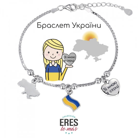 Promojoya - Pais110 Pulsera De Ucrania - Senora