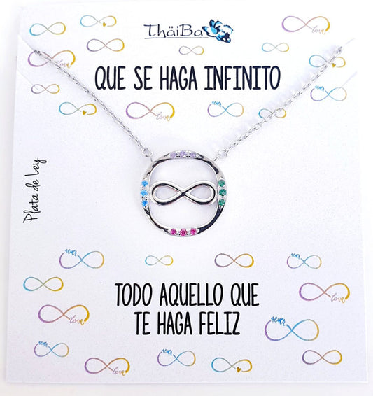 Joyas Con Mensaje - Coll946  Collar Inifinito - Senora