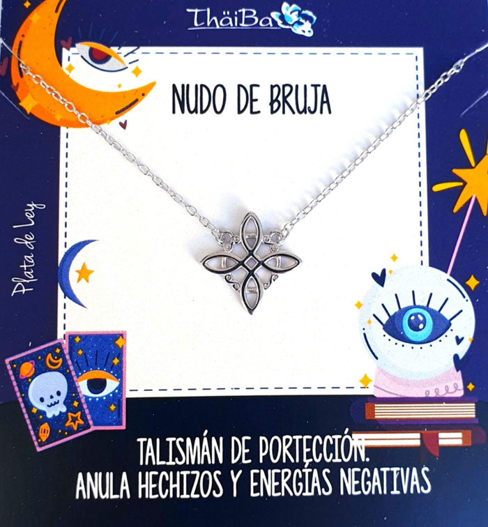 Joyas Con Mensaje - Coll886  Collar Nudo Bruja - Senora