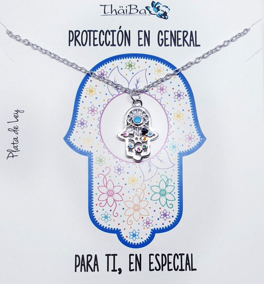 Joyas Con Mensaje - Coll877  Collar Mano De Fatima - Senora