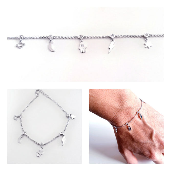 Pulseras - Pul2018 Pulsera Mano Ojo Circ - Senora