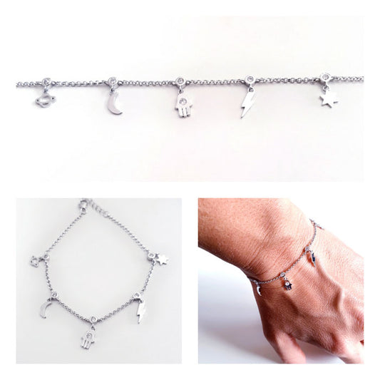 Pulseras - Pul2018 Pulsera Mano Ojo Circ - Senora