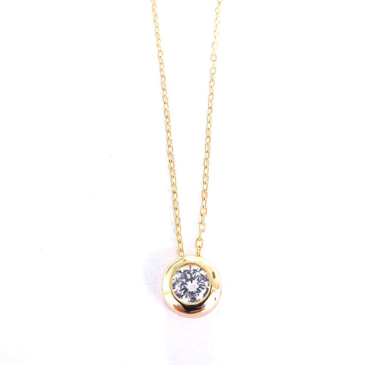 Gargantilla Plata - Coll939 Collar Punto De Luz 4M - Senora
