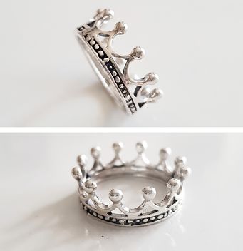 Anillos De Plata - An1087 Corona Plata - Senora