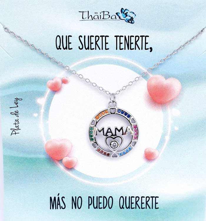 Dia De La Madre - Coll952 Collar Mama Circulo - Senora