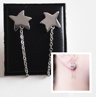 Pendientes Largos - Pend1674 Pendiente Cad. Estrel - Senora
