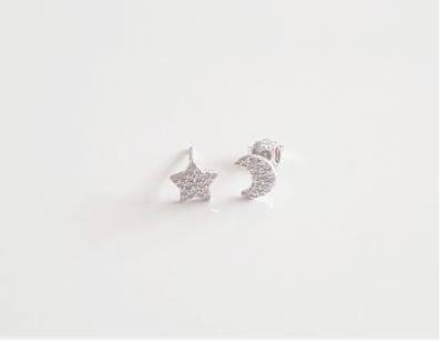 Pendientes - Pack 556 Luna Y Estrella - Senora