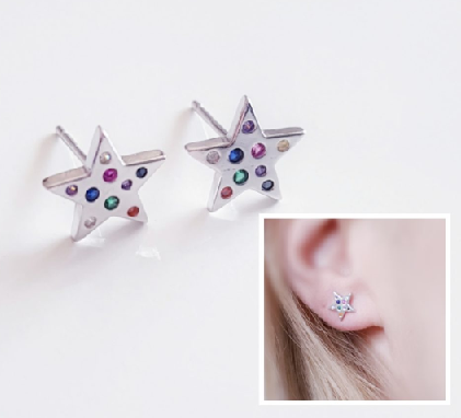 Pendientes - Pack 572 Estrellas Multicolor - Senora