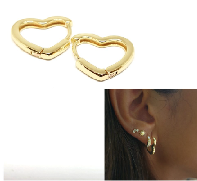 Pendientes - Pend2083 Corazon Oro 17 - Senora