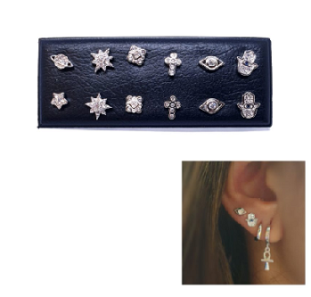 Pendientes - Pack725 Mix Circonitas - Senora