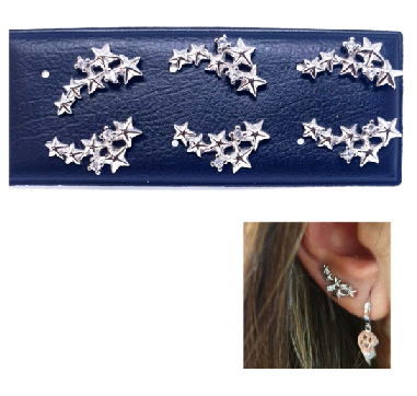 Pendientes Trepadores - Pack721 Lluvia De Estrella - Senora