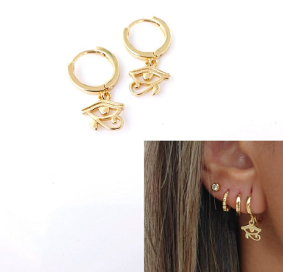 Pendientes - Pend1990 Ojo Horus Oro - Senora
