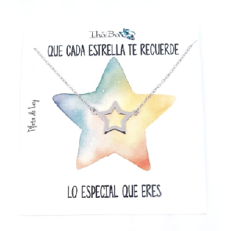 Joyas Con Mensaje - Coll964 Estrella Especial - Senora