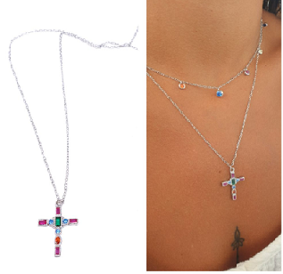 Gargantillas Y Collares - Coll1008 Cruz - Senora