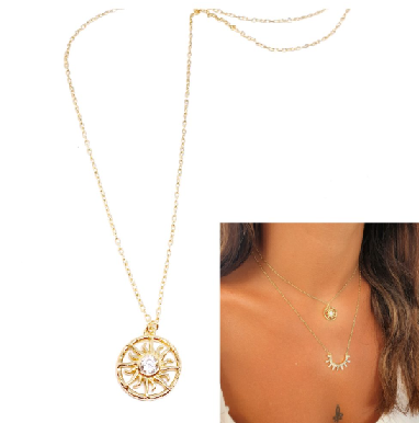 Gargantillas Y Collares - Coll1007 Sunshine Oro - Senora