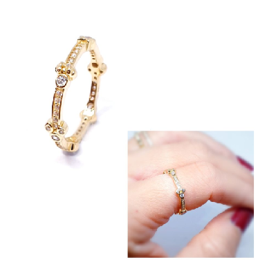 Anillos - An1382 Mickey Oro - Senora