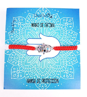 Joyas Con Mensaje - Pul2142 Macrame R. Mano Fatima - Senora