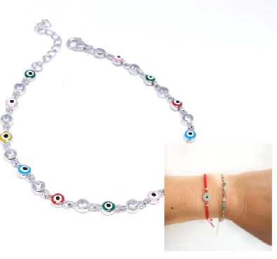 Pulseras Y Gargantillas - Pul2131 Ojitos Turcos - Senora
