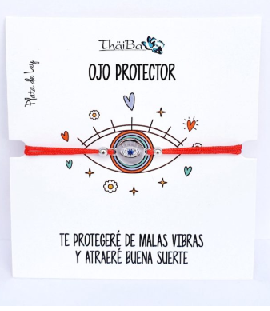 Joyas Con Mensaje - Pul2153 Hilo Rojo Ojo Protecto - Senora