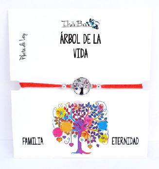 Joyas Con Mensaje - Pul2151 Hilo Rojo Arbol Vida - Senora