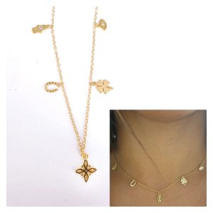 Gargantillas Y Collares - Coll983 Nudo Bruja Suerte - Senora
