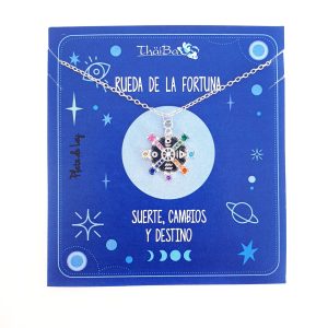 Joyas Con Mensaje - Coll945 Rueda De La Fortuna - Senora