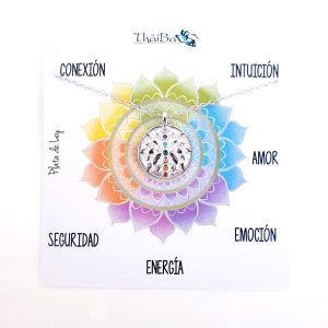 Joyas Con Mensaje - Coll948 Flor De Loto Chakras - Senora
