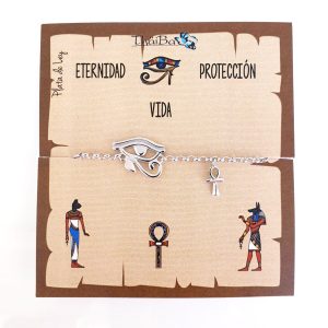 Joyas Con Mensaje - Pul2104 Ojo Horus Cruz Vida - Senora