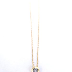 Gargantillas Y Collares - Coll940 Punto De Luz Oro 5Mm - Senora
