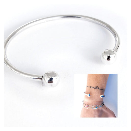 Pulseras Y Gargantillas - Pul2057 Dos Bolas - Senora