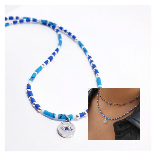 Gargantillas Y Collares - Coll917 Blue Eye - Senora