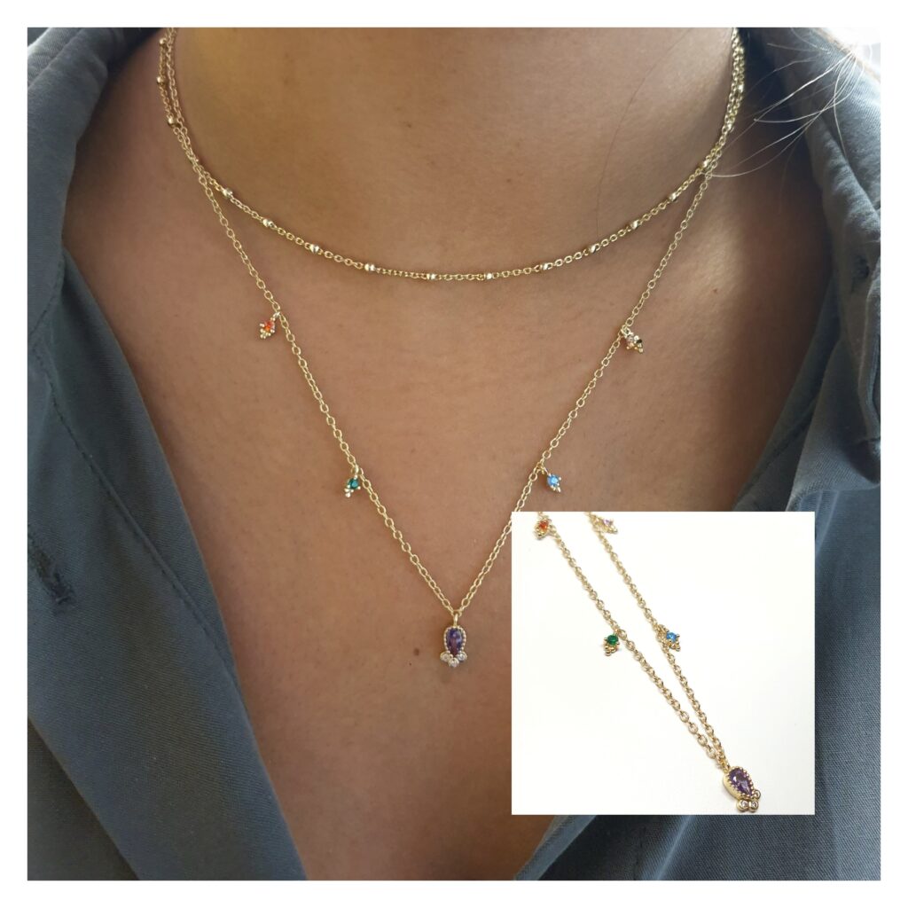 Gargantillas Y Collares - Coll903 Cachemir Oro - Senora