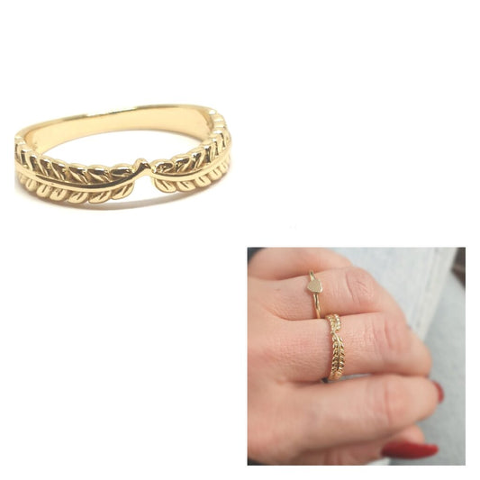 Anillos - An1318 Rama Pico Oro - Senora