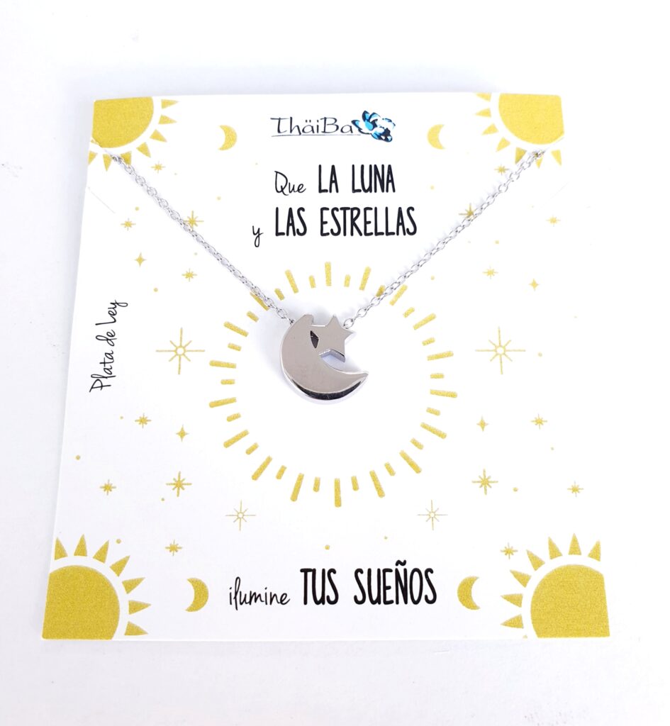 Joyas Con Mensaje - Call656 Luna Y Estrella - Senora