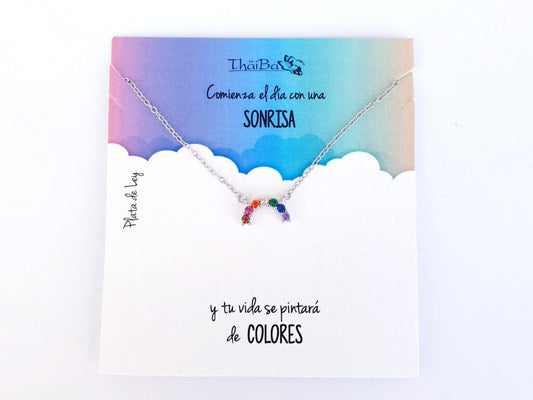 Joyas Con Mensaje - Coll726 Arcoiris - Senora