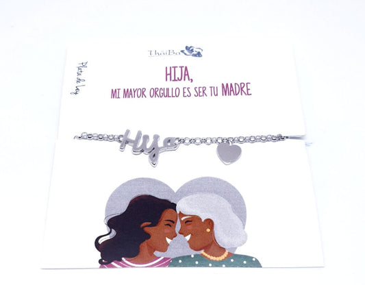 Joyas Con Mensaje - Pul1983 Hija - Senora