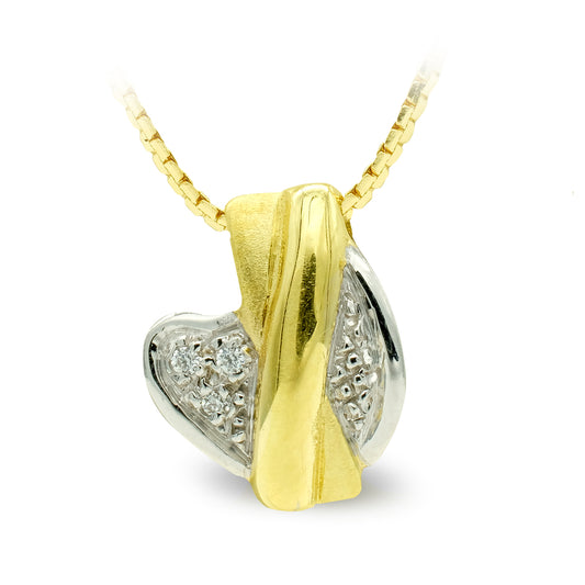18K COLLAR ORO AMARILLO MATE Y BRILLO
