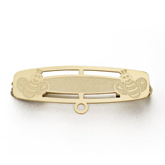 Alfiler Bebe Abejas 28 x 8 mm de oro amarillo 18K