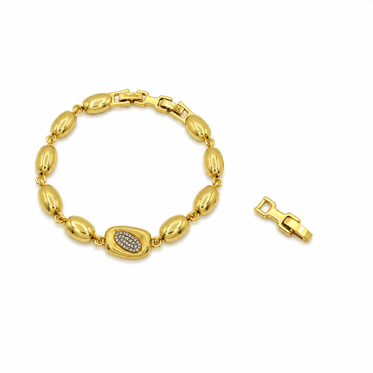 Pulsera Aura con baño de oro de 14 quilates - Joyería Zafir