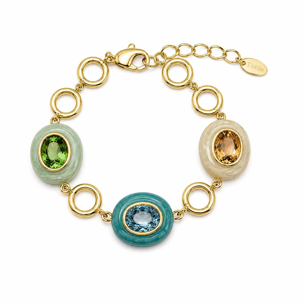Pulsera Capri con baño de oro de 14 quilates - Joyería Zafir