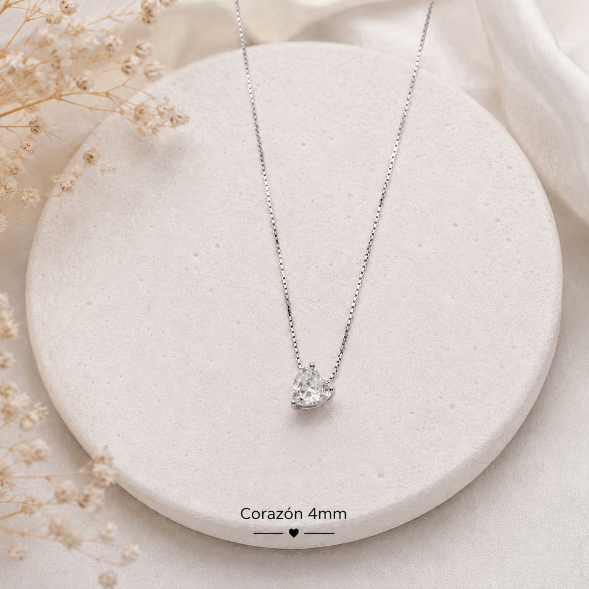 Pendientes corazón punto de luz de plata de ley - imagen adicional - Joyería Zafir