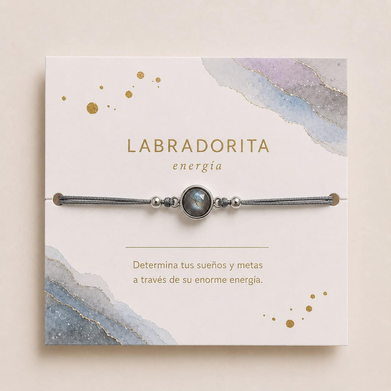 Pulsera Labradorita de plata de ley - Joyería Zafir