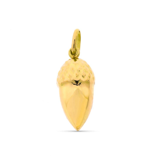 Colgante Bellota 14 x 6 mm de oro amarillo 18K