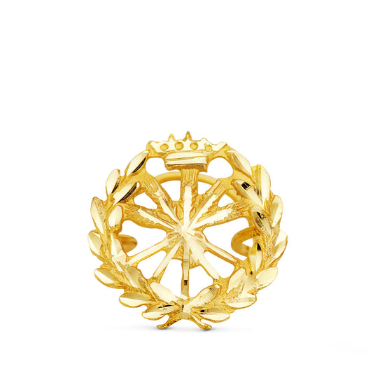 Insignia Ingeniero Agronomo. 15 x 15 mm de oro amarillo 18K