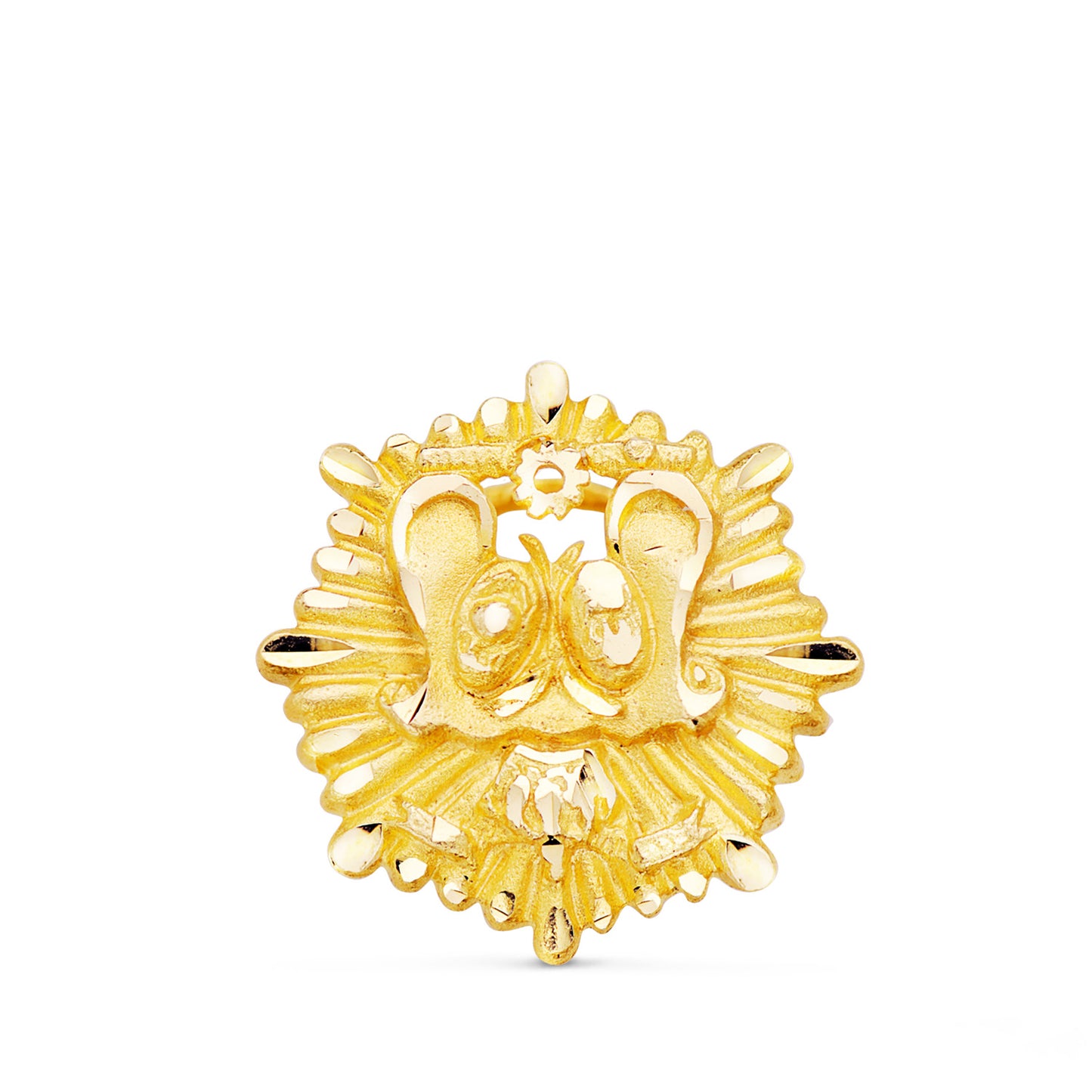 18K INSIGNIA ORO AMARILLO ASESOR FISCAL. 17 X 16 MM